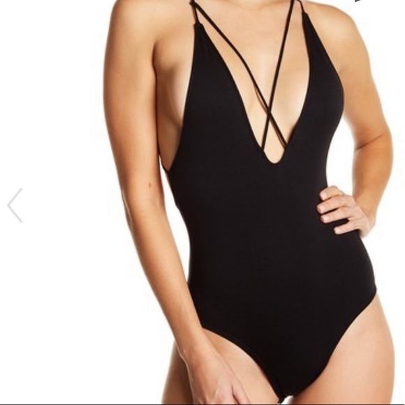 Sam Edelman Black Strappy Bodysuit - Picture 2 of 4